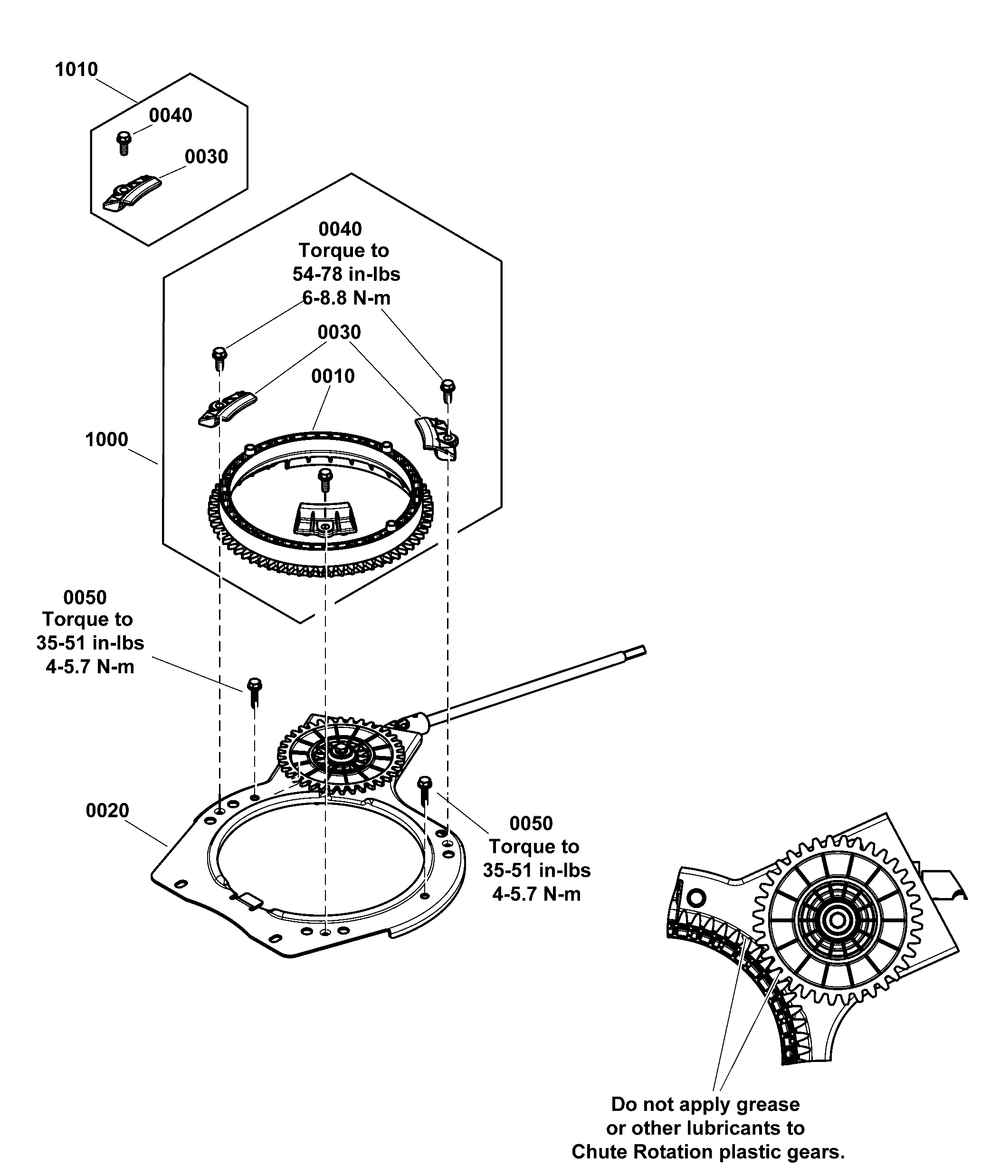 Remote Rotation Group Diagram and Parts List for 1697292-01-1022EXSSNA 2020 Briggs and Stratton Snow Blower